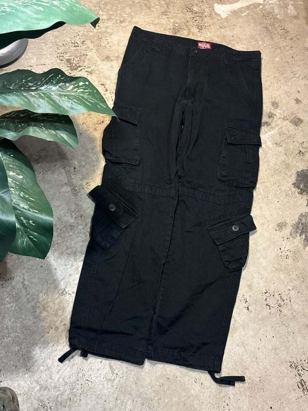 Matchstick Black Multipocket Tactical Cargo Pants